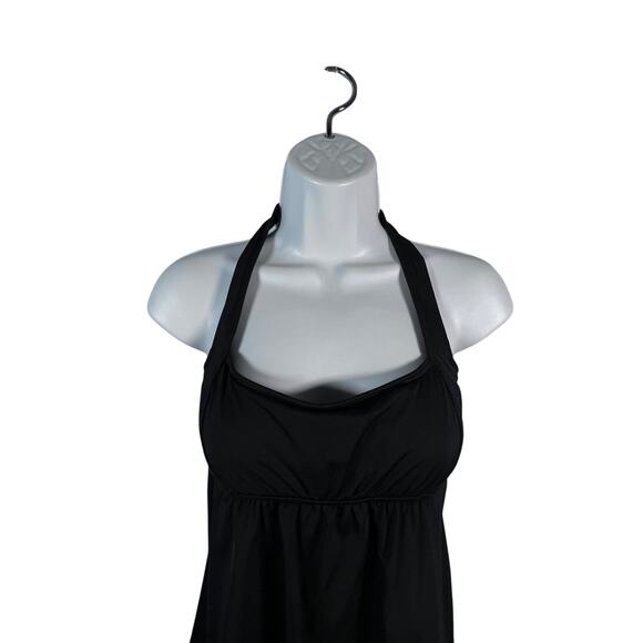 Lands End Womens Black Halter Swim Dress Size 6 No Bottoms - Picture 3 of 6
